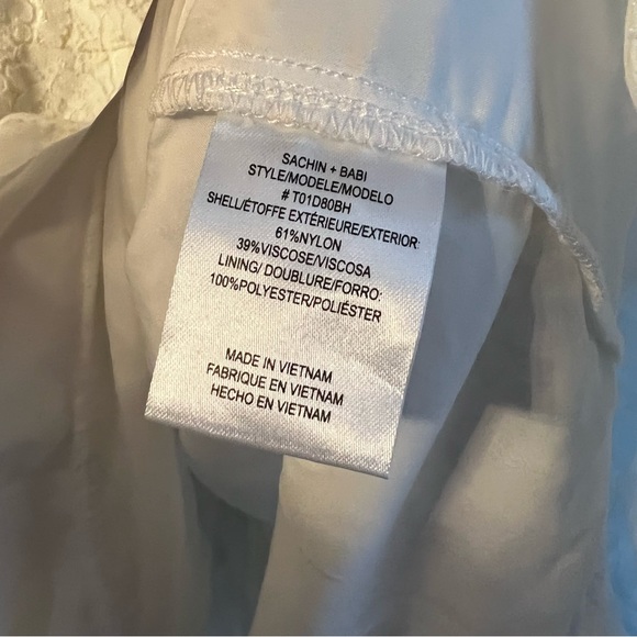 Sachin & Babi Anthropologie BHLDN Cailyn white lace dress size 8 - Picture 14 of 14